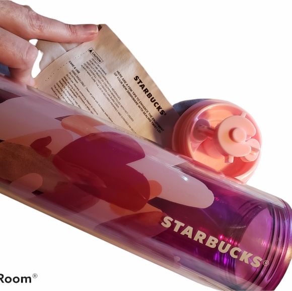 NWT Rare Starbucks Pink Heart Valentine Tumbler - Picture 5 of 7